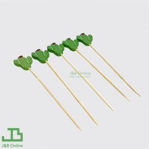 Cactus head dessert picker 12cm (100pcs) NF000056